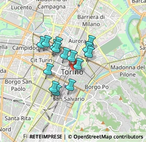 Mappa Piazza S. Carlo, 10123 Torino TO, Italia (1.25333)
