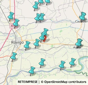 Mappa Via Romolo Andreotti, 45010 Villadose RO, Italia (10.2995)