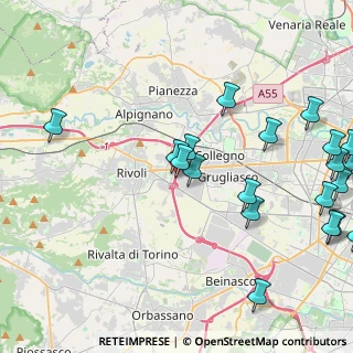 Mappa Via Biella, 10098 Rivoli TO, Italia (5.55)