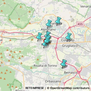 Mappa Via C. Battisti, 10098 Rivoli TO, Italia (2.26167)