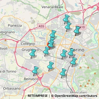 Mappa Via Francesco DeSanctis, 10141 Torino TO, Italia (3.53333)