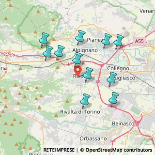Mappa Vicolo Bainsizza, 10098 Rivoli TO, Italia (3.61182)