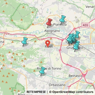 Mappa Vicolo Bainsizza, 10098 Rivoli TO, Italia (4.4925)
