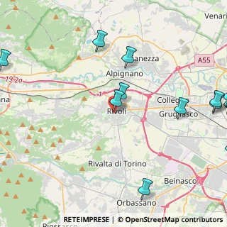 Mappa Vicolo Bainsizza, 10098 Rivoli TO, Italia (6.00333)