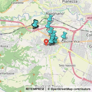 Mappa Vicolo Bainsizza, 10098 Rivoli TO, Italia (1.33563)