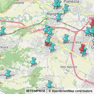 Mappa Piazza San Rocco, 10098 Rivoli TO, Italia (3.0125)