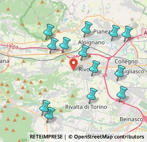 Mappa Via Pietro Rolle, 10098 Rivoli TO, Italia (4.21231)