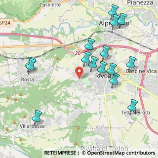 Mappa Via Pietro Rolle, 10098 Rivoli TO, Italia (2.314)