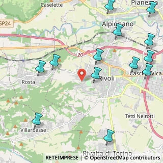 Mappa Via Pietro Rolle, 10098 Rivoli TO, Italia (2.92)
