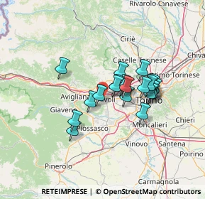 Mappa Via Pietro Rolle, 10098 Rivoli TO, Italia (10.343)