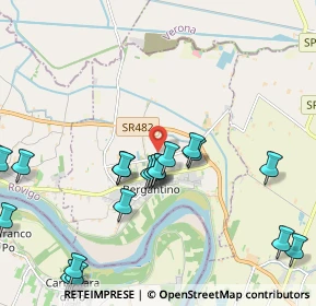 Mappa Via Eridano, 45032 Bergantino RO, Italia (2.5125)