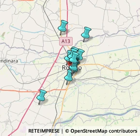 Mappa Via Antonio Rosmini, 45100 Rovigo RO, Italia (3.16)