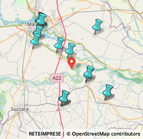 Mappa Via Bruno Buozzi, 46031 Bagnolo San Vito MN, Italia (8.35)