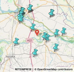 Mappa Via Bruno Buozzi, 46031 Bagnolo San Vito MN, Italia (9.05)