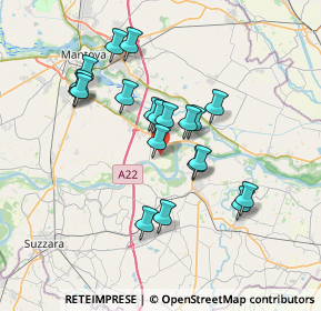 Mappa Via Bruno Buozzi, 46031 Bagnolo San Vito MN, Italia (6.332)