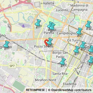 Mappa Via Monte Ortigara, 10141 Torino TO, Italia (2.72083)