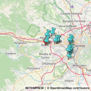 Mappa Via Camillo Benso Cavour, 10091 Rivoli TO, Italia (5.79769)