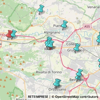 Mappa Via Camillo Benso Cavour, 10091 Rivoli TO, Italia (6.0595)