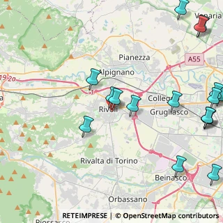 Mappa 10091 Rivoli TO, Italia (6.10111)