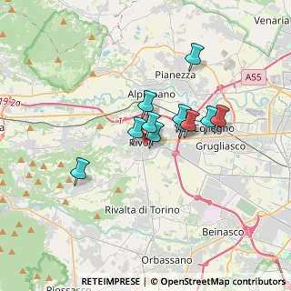 Mappa Via Camillo Benso Cavour, 10091 Rivoli TO, Italia (2.45909)
