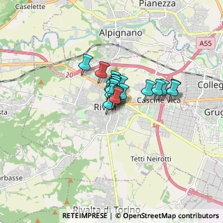 Mappa Via Camillo Benso Cavour, 10091 Rivoli TO, Italia (0.8775)