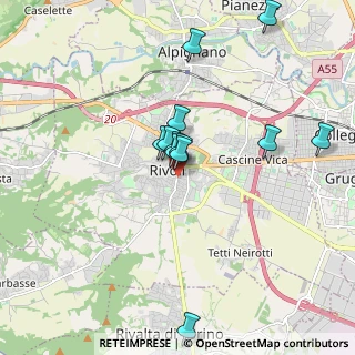 Mappa Via Camillo Benso Cavour, 10091 Rivoli TO, Italia (1.62417)