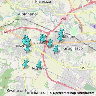 Mappa Via Ivrea, 10098 Rivoli TO, Italia (1.52583)