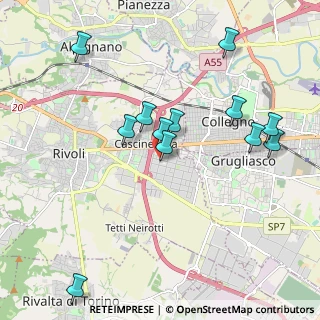 Mappa Via Ivrea, 10098 Rivoli TO, Italia (2.04167)