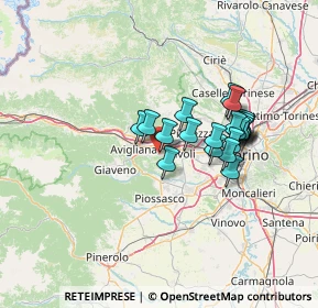 Mappa Via Barrera, 10090 Rosta TO, Italia (11.085)