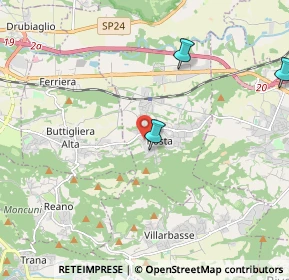 Mappa Via Barrera, 10090 Rosta TO, Italia (3.93909)