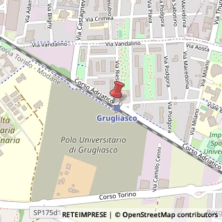 Mappa Corso Adriatico, 10095 Grugliasco TO, Italia, 10095 Grugliasco, Torino (Piemonte)