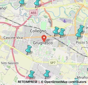 Mappa Fermata 983 - BARACCA, 10095 Grugliasco TO, Italia (3.24333)