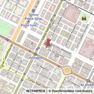 Mappa Via San Quintino,  44, 10121 Torino, Torino (Piemonte)