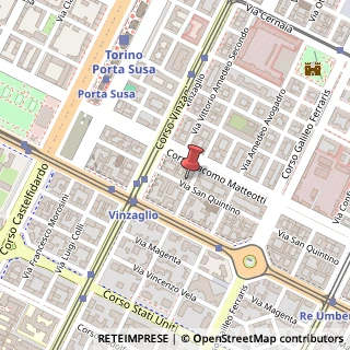 Mappa Via San Quintino, 42, 10121 Torino, Torino (Piemonte)