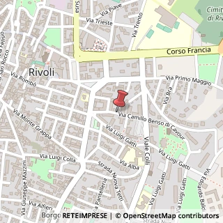 Mappa Via Camillo Benso Conte di Cavour,  18, 10098 Rivoli, Torino (Piemonte)