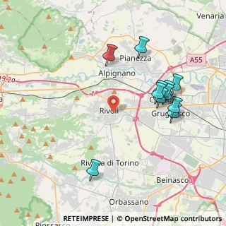Mappa Via alla Chiesa, 10098 Rivoli TO, Italia (4.09636)