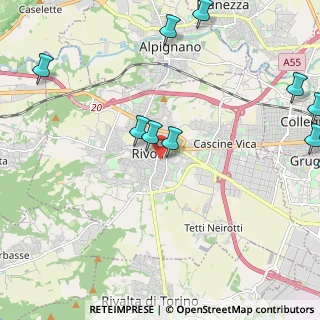 Mappa Via Cavour Camillo Benso, 10098 Rivoli TO, Italia (3.03909)