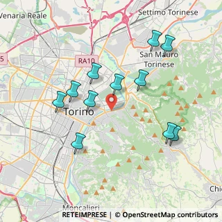 Mappa Via Sciolze, 10132 Torino TO, Italia (3.81909)
