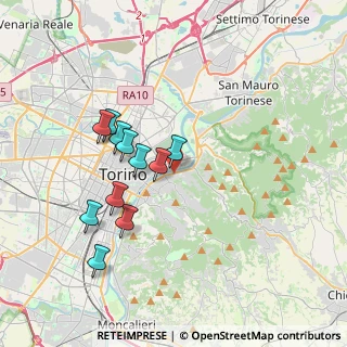 Mappa Via Sciolze, 10132 Torino TO, Italia (3.34091)