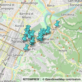 Mappa Via Sciolze, 10132 Torino TO, Italia (1.181)