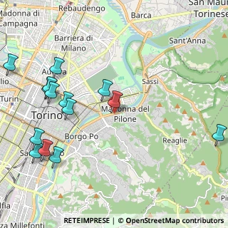 Mappa Via Sciolze, 10132 Torino TO, Italia (2.62286)