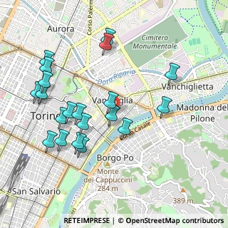 Mappa Via Vanchiglia, 10124 Torino TO, Italia (1.0595)