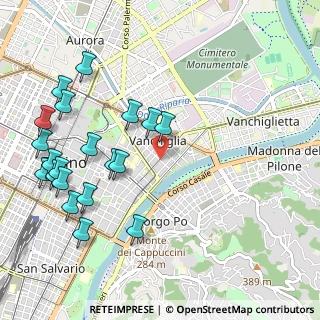 Mappa Via Vanchiglia, 10124 Torino TO, Italia (1.24)