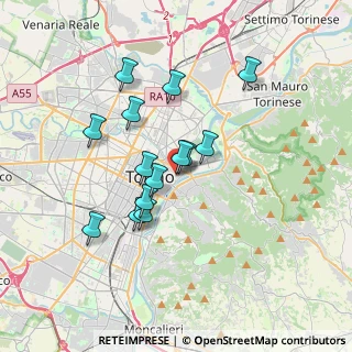 Mappa Via Vanchiglia, 10124 Torino TO, Italia (2.96714)