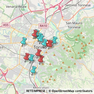 Mappa Via Vanchiglia, 10124 Torino TO, Italia (2.87769)