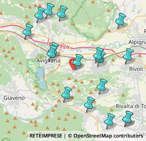 Mappa Via Avigliana, 10090 Buttigliera Alta TO, Italia (4.87412)