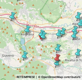 Mappa Via Avigliana, 10090 Buttigliera Alta TO, Italia (5.7585)