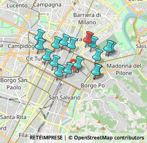 Mappa Via Conte, 10125 Torino TO, Italia (1.34118)