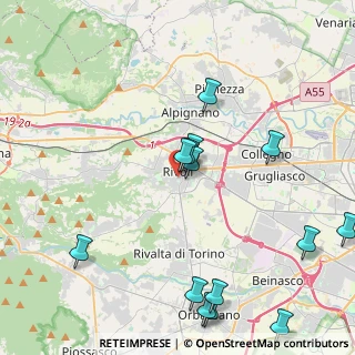 Mappa Via Monte Grappa, 10098 Rivoli TO, Italia (4.97929)
