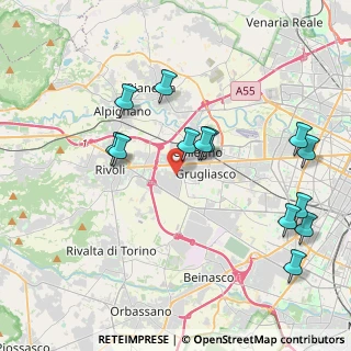 Mappa Via Chivasso, 10098 Rivoli TO, Italia (4.36462)